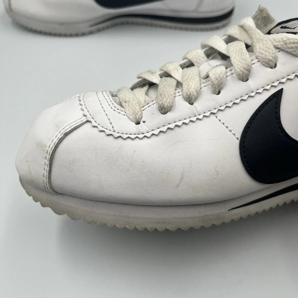 2018 Nike Cortez Retro Classic White Black Shoes Women's Sz 8.5 (807471-101)